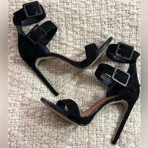 Aldo Black Strappy Heels